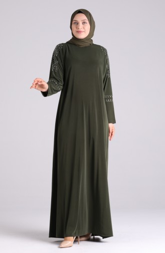 Khaki İslamitische Jurk 1638-04