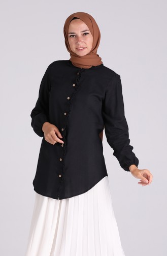 Black Overhemdblouse 6129-02