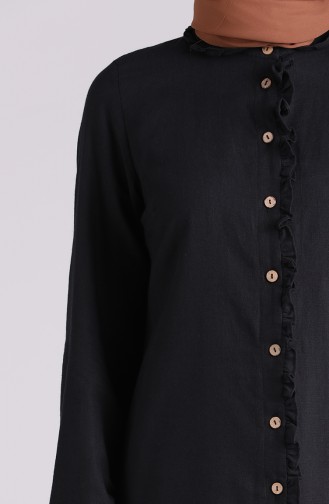 Black Overhemdblouse 6129-02