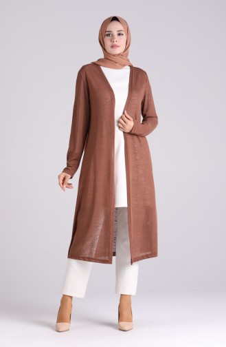 Brown Cardigans 7609-18