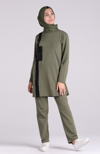 Tunic Pants Two-Piece Suit 1035-02 Khaki 1035-02