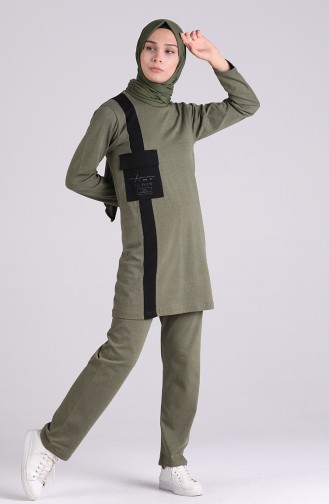 Tunic Pants Two-Piece Suit 1035-02 Khaki 1035-02