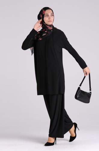 Sandy Tunic Pants Double Suit 2020-03 Black 2020-03