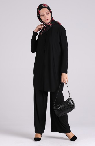 Sandy Tunic Pants Double Suit 2020-03 Black 2020-03