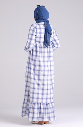 Robe Hijab Bleu 1387A-01
