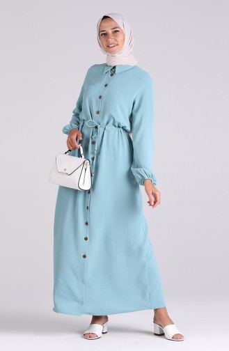 Mint green İslamitische Jurk 5388-13