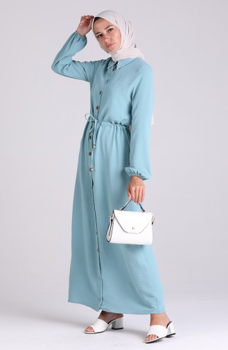 Mint green İslamitische Jurk 5388-13