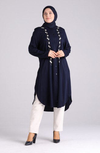 Navy Blue Tuniek 7080-08