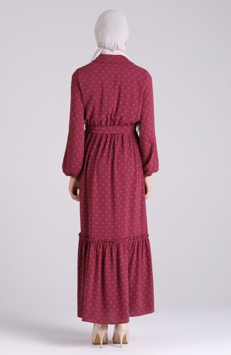 Dusty Rose Hijab Dress 3196-01