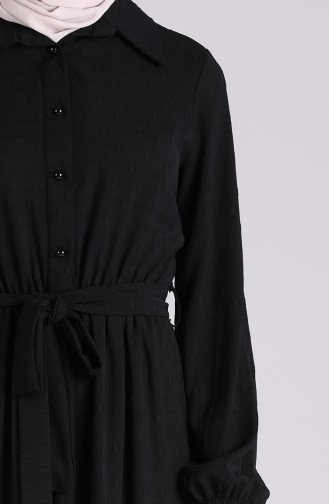 Black Hijab Dress 3196-03