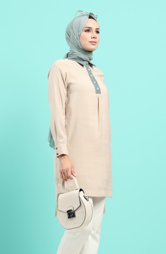 Beige Tunikas 12062-02