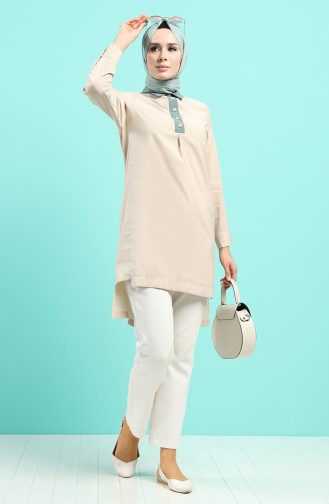 Beige Tunikas 12062-02