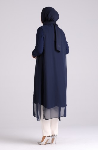 Navy Blue Tuniek 7029-04