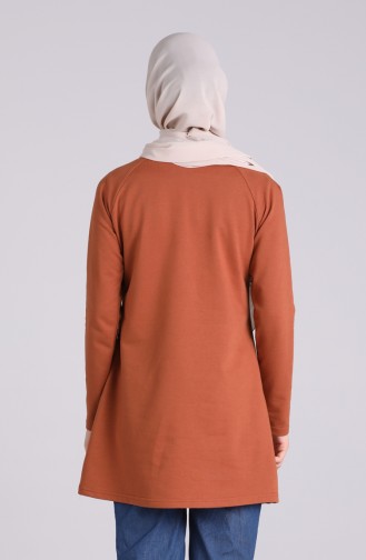 Baskılı Tunik 3047-12 Camel