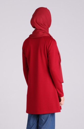 Baskılı Tunik 3048-03 Bordo