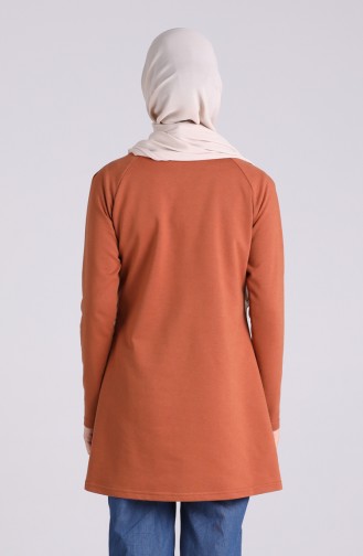 Baskılı Tunik 3048-12 Camel