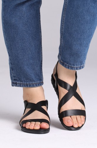 Black Summer Sandals 4700-0