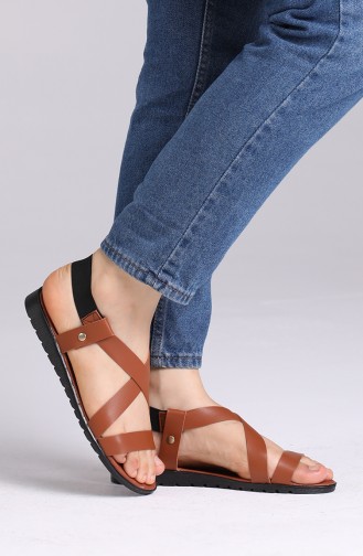 Tobacco Brown Summer Sandals 4701-1