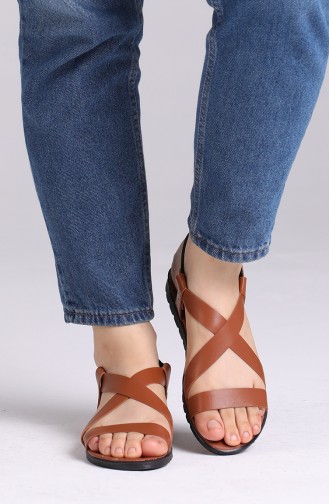Tan Summer Sandals 4701-1