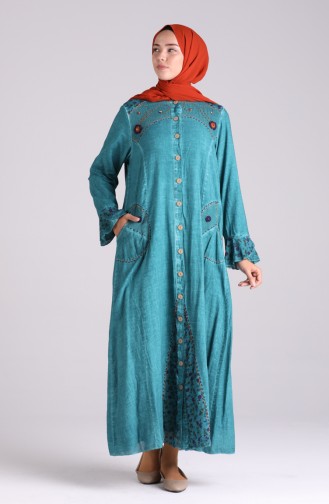 Smaragdgrün Abayas 4242-04