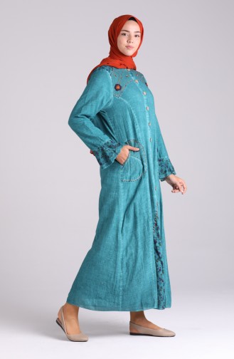 Smaragdgrün Abayas 4242-04