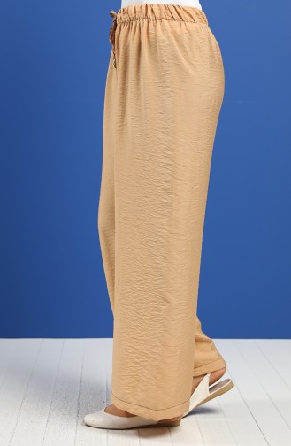 Wide-Leg Summer Pants 2081-06 Caramel 2081-06