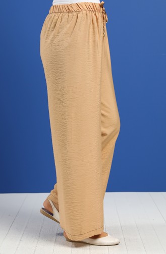 Wide-Leg Summer Pants 2081-06 Caramel 2081-06