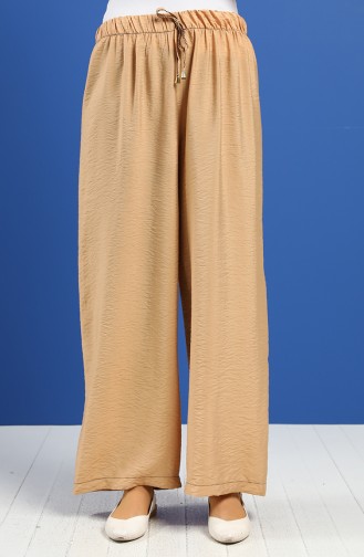 Wide-Leg Summer Pants 2081-06 Caramel 2081-06