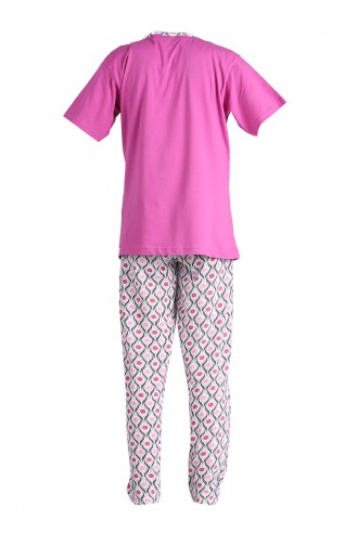 Kısa Kol Pijama Takım 1501A-02 Mor