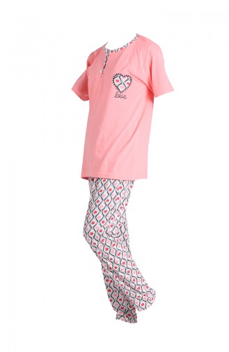 Lachsrosa Pyjama 1501A-05