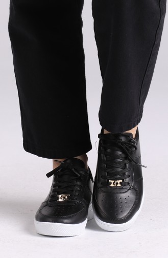 Bayan Spor Ayakkabı SP0001-02 Siyah Cilt