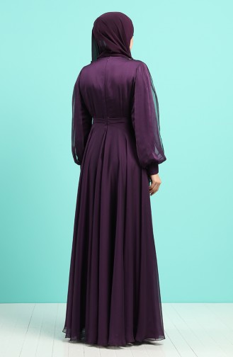 Lila Hijab-Abendkleider 52777-04
