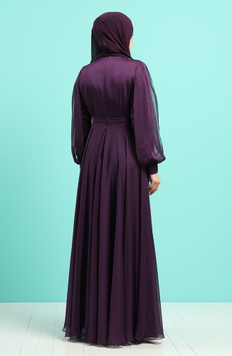 Habillé Hijab Pourpre 52777-04