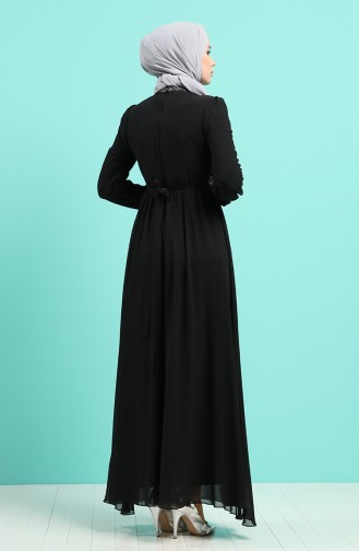 Habillé Hijab Noir 4216-02