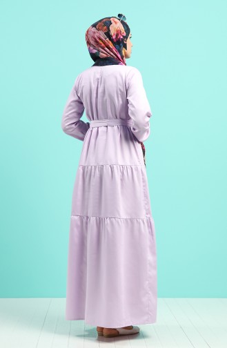 Lila Hijab Kleider 4639-02