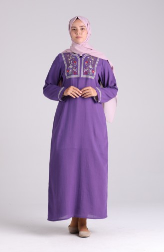 Robe Hijab Pourpre 6000-04