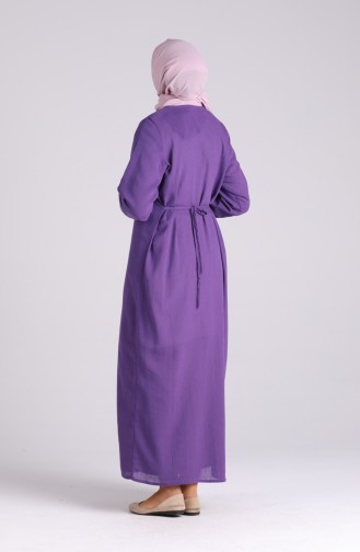 Lila Hijab Kleider 6000-04
