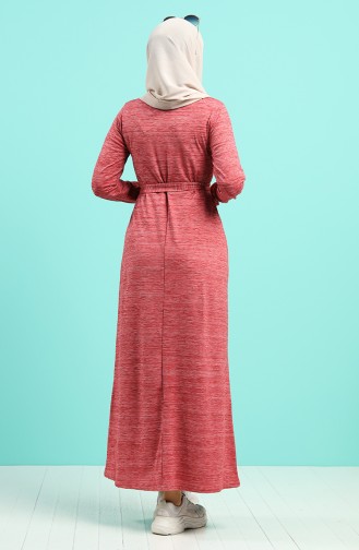 فستان أحمر كلاريت 4205C-01