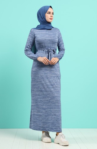 Indigo Hijab Kleider 4205C-02