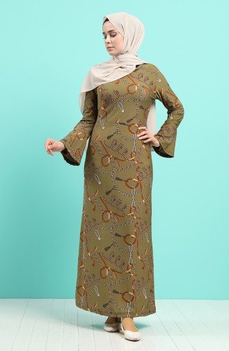 Robe Hijab Khaki 4331F-01