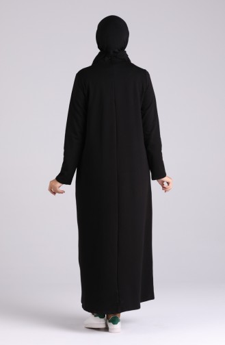 Black İslamitische Jurk 0410-02