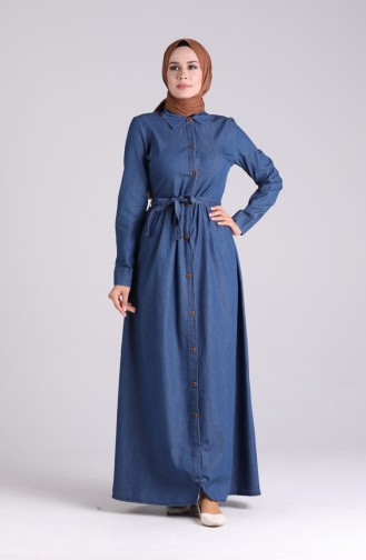 Robe Hijab Bleu Marine 5006-01
