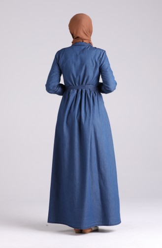 Robe Hijab Bleu Marine 5006-01