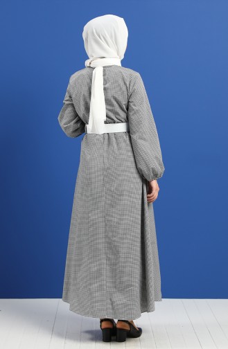 Schwarz Hijab Kleider 2062-05