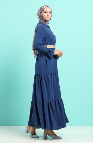 Indigo Hijab Kleider 5483-08