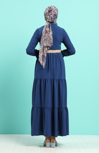 Indigo Hijab Kleider 5483-08