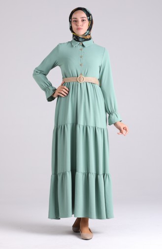 Mint green İslamitische Jurk 5483-15