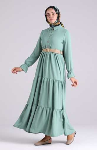 Mint green İslamitische Jurk 5483-15