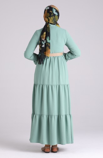 فستان أخضر فاتح 5483-15