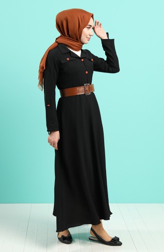 Black İslamitische Jurk 5161-01